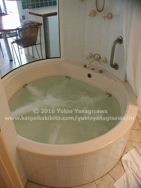 コンドミニアムの気泡風呂