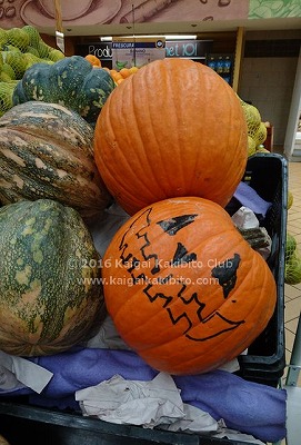 グアテマラで売られていたハロウィン用パンプキン グアテマラで売られていたハロウィン用パンプキン