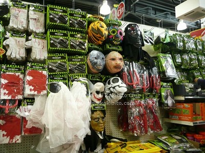 アイルランドの店でのハロウィン時のディスプレイ
