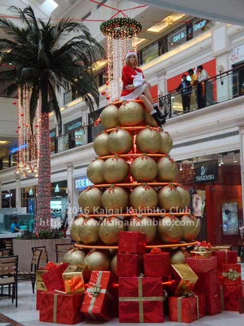 インドのショッピングモールのクリスマスディスプレイ