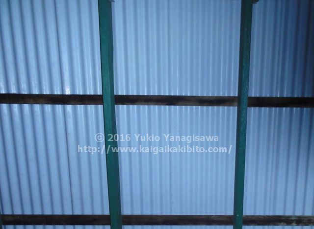 ベランダから見た屋根