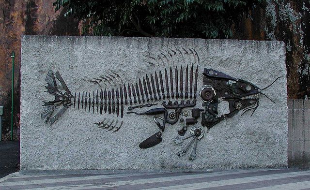 魚の化石の作品