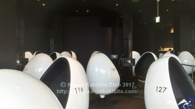 VirtuaLINKの「ポッド」と呼ばれるシート