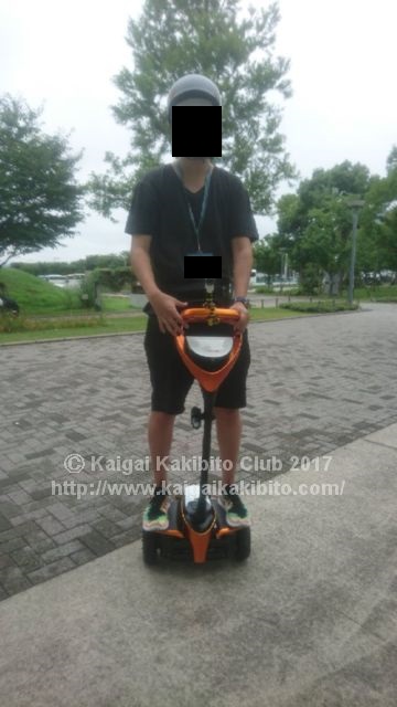 公道を走るウィングレット