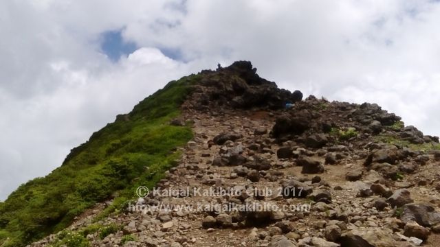 那須朝日岳への登山道