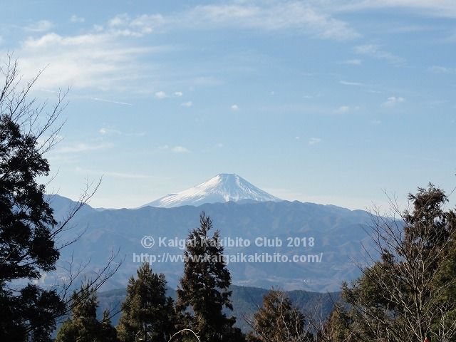 景信山山頂から見る富士山