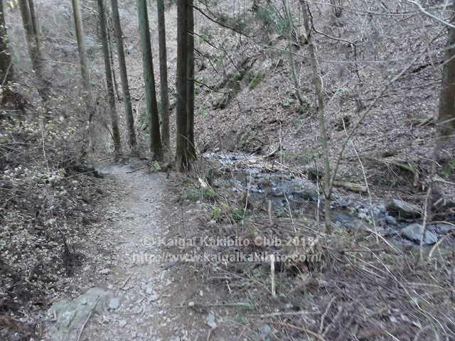 陣馬山からの下り