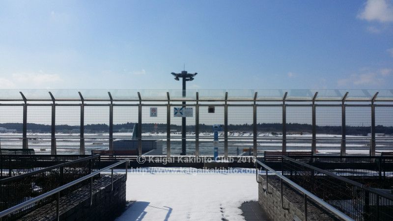 大雪の日の翌日の成田空港