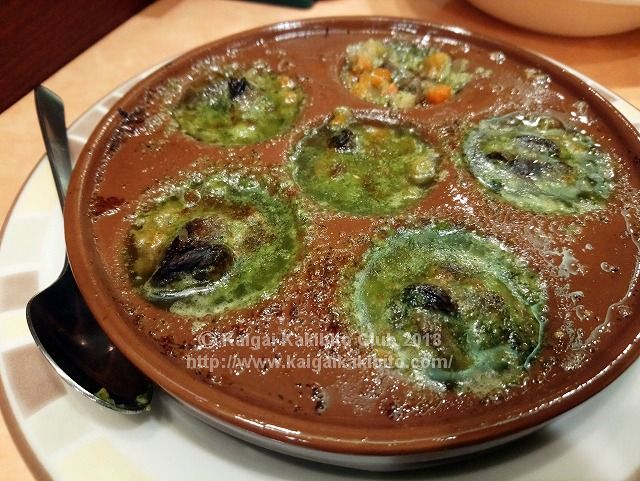 サイゼリアのエスカルゴのオーブン焼き