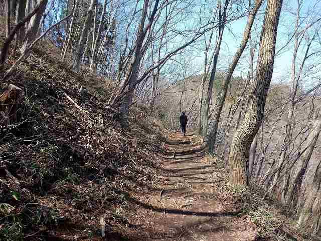 岩茸石山への登山道