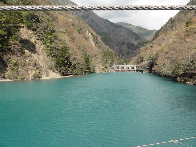 寸又峡「夢の吊り橋」