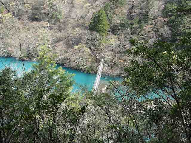 寸又峡「夢の吊り橋」の先。寸又峡プロムナードコース