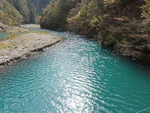 寸又峡の夢の吊り橋