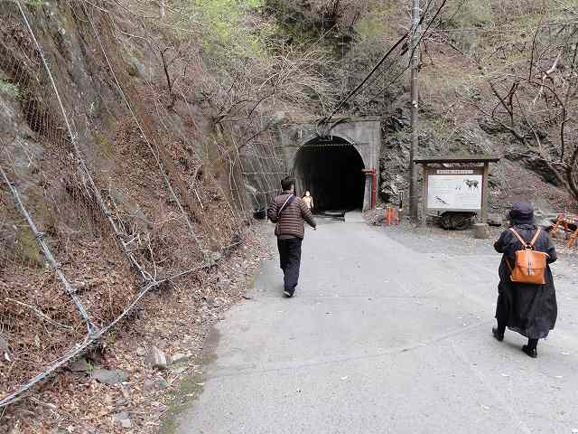 寸又峡「夢の吊り橋」への道