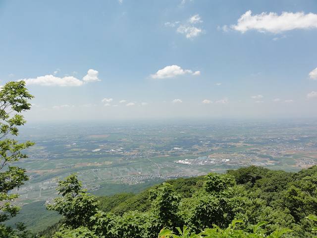 筑波山男体山山頂からの眺め
