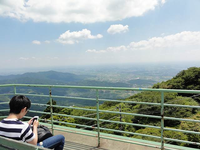 筑波山御幸ヶ原コマ展望台からの眺望
