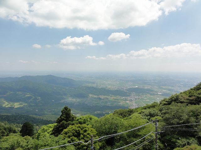 筑波山御幸ヶ原コマ展望台からの眺望