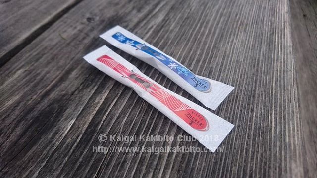 オーストリアのスキー板柄のスティックシュガー