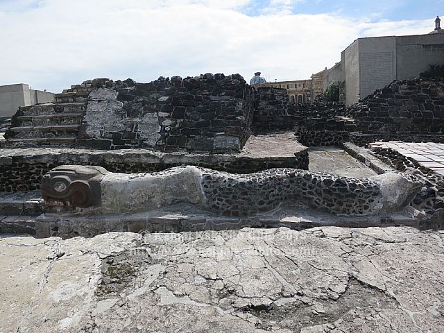 メキシコのテンプロ・マヨール遺跡