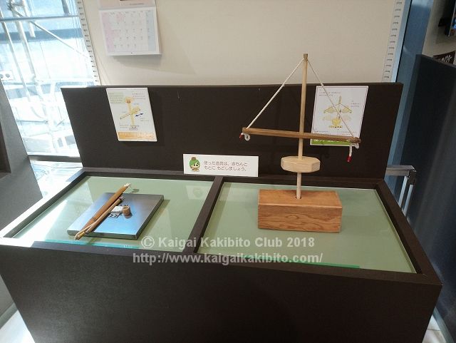 東京都埋蔵文化財センターの火起こし器具の展示