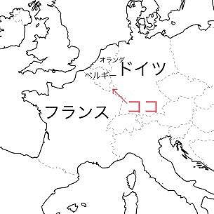 ルクセンブルク周辺の地図