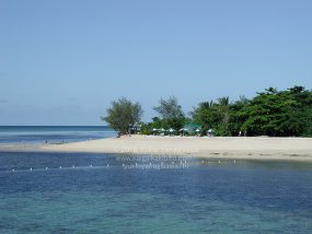 沖から見たグリーン島