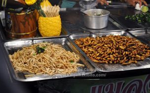 タイの虫のから揚げ