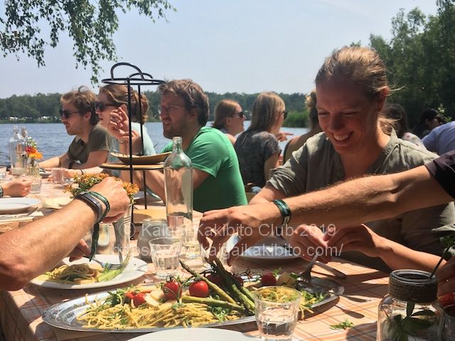 オランダの音楽フェスでの食事