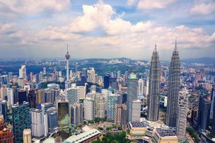 クアラルンプールの高層ビル街