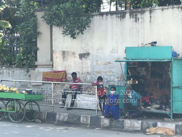インドの路上