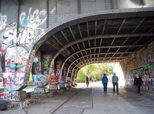 ドナウ運河周辺の景色