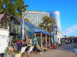 ドナウ運河周辺の景色
