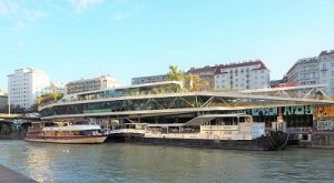 ドナウ運河周辺の景色