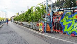 ドナウ運河周辺の景色