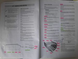 スペインの船舶免許の教科書