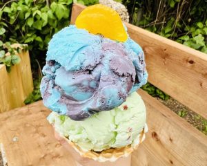 ドラムヘラーの街のアイスクリーム